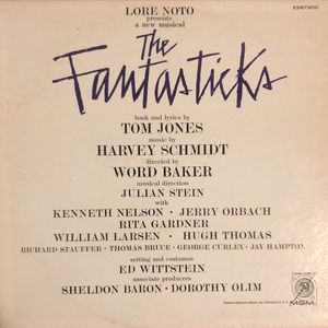 Various Artists The Fantastiks Musical Soundtrack Vinyl Lp '60